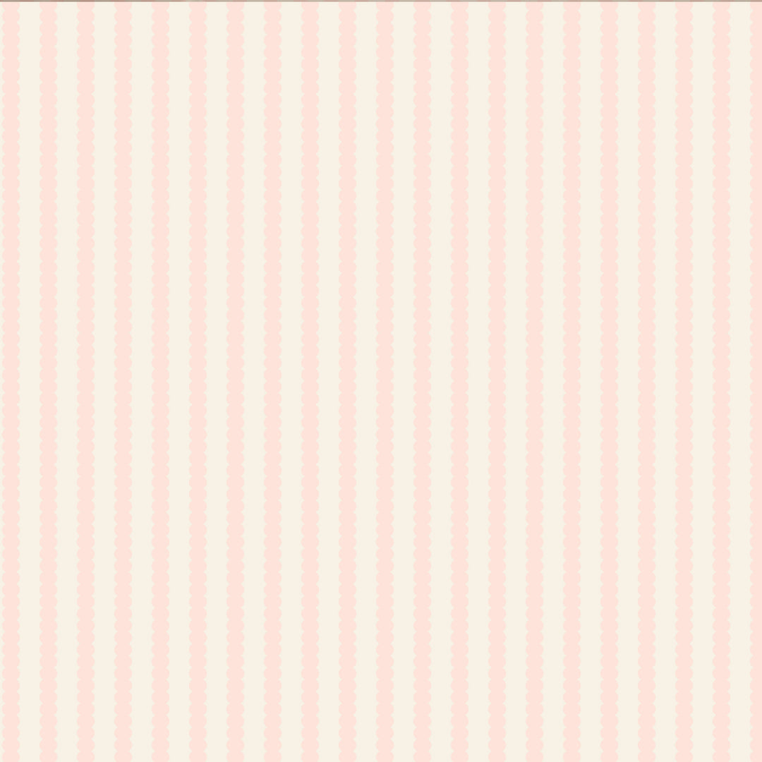 Beady Stripes - Bare Pink & Cream