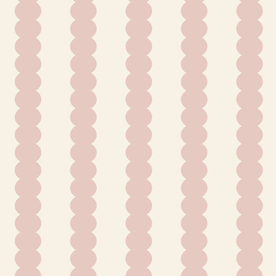 Beady Stripes - Carnation & Cream