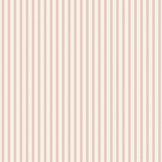 Beady Stripes - Carnation & Cream