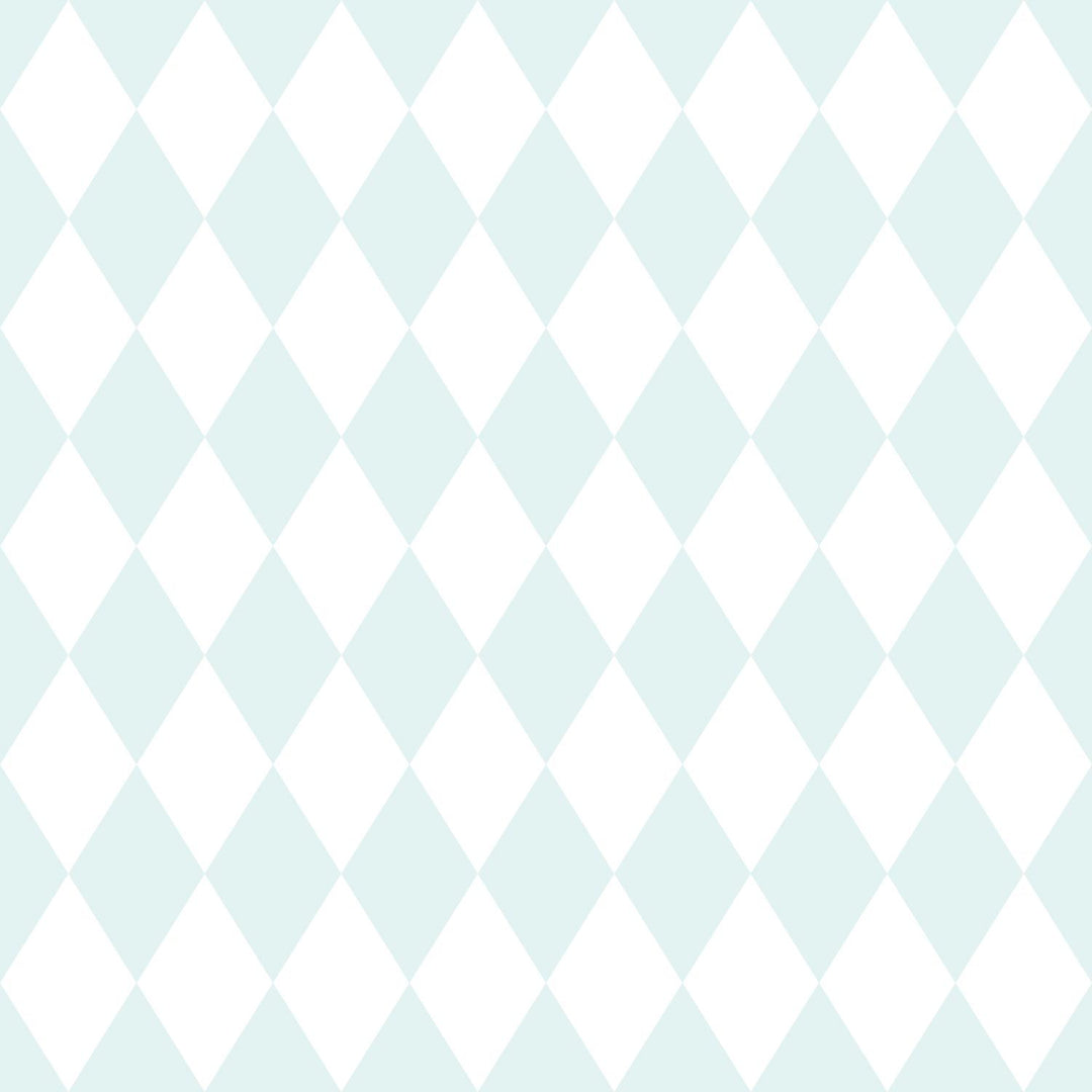 Harlequin in Soft Mint