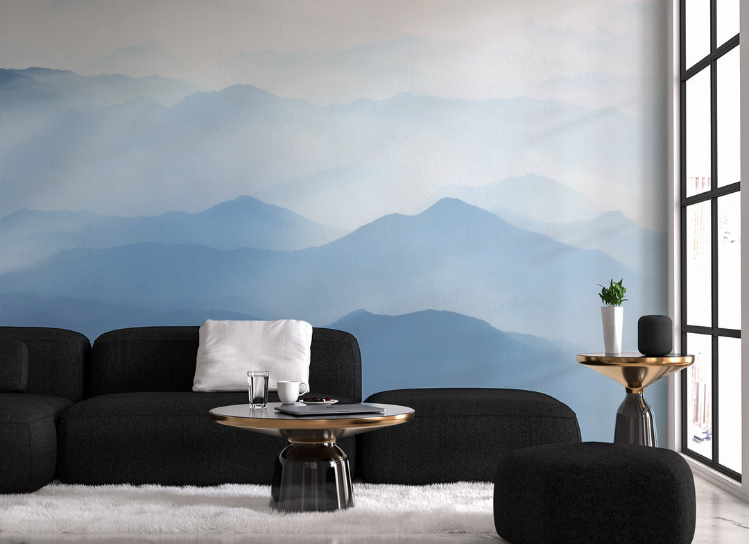 Misty Mountains Sky Blue