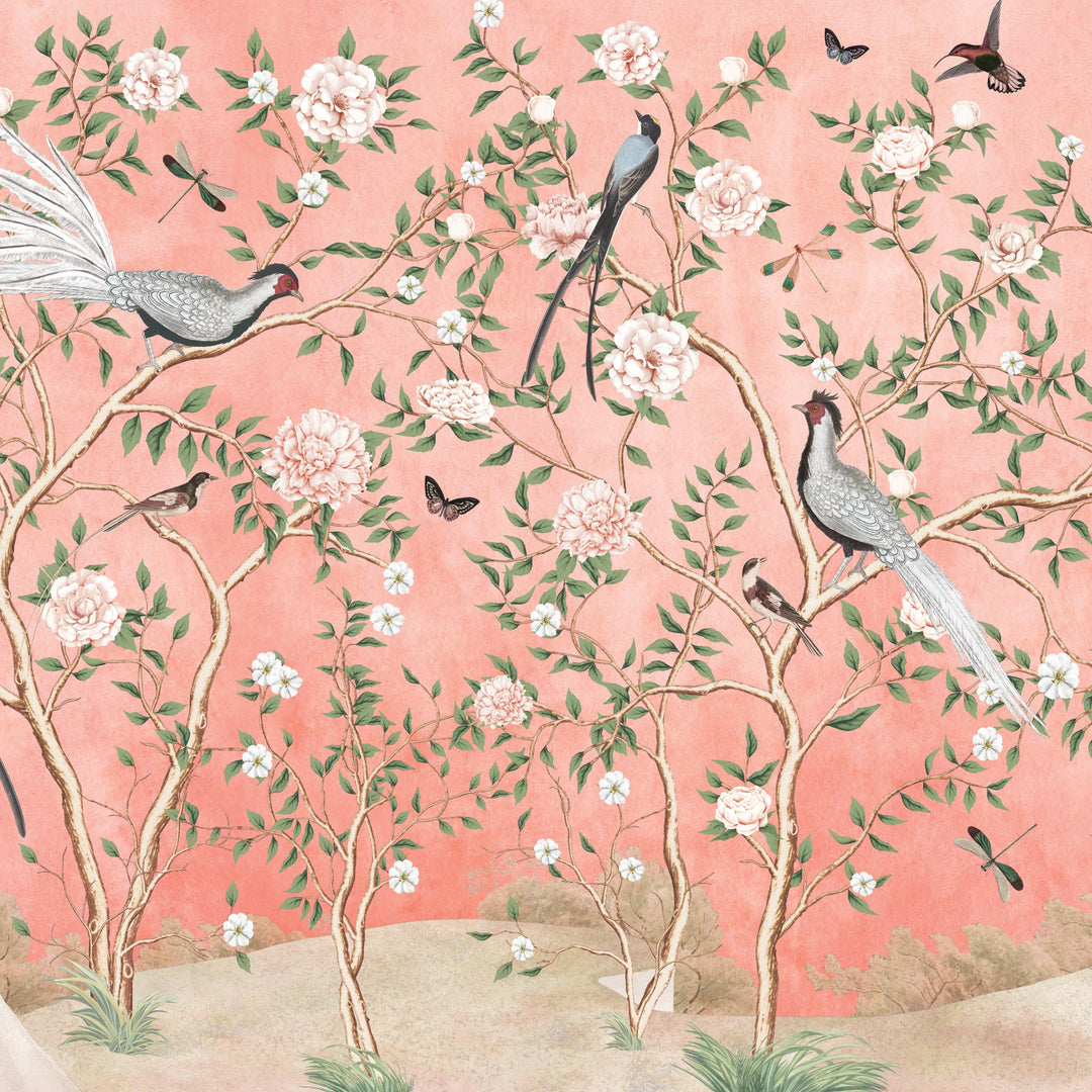 Silver Pheasant-Antique Rose