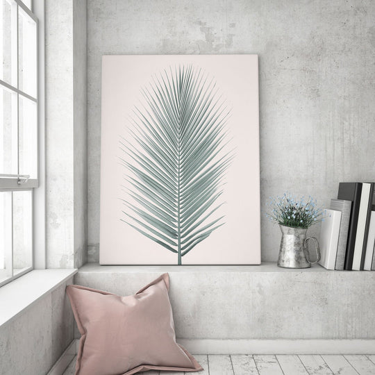 Silver Coconut Palm Leaf