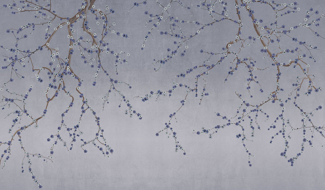 Cherry Blossoms on Indigo