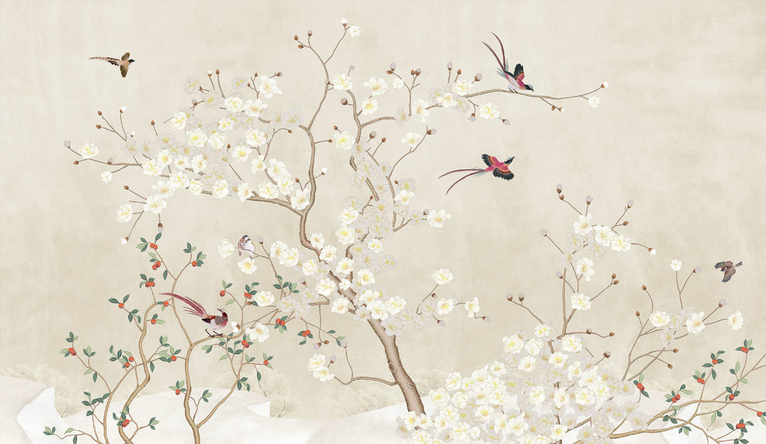 Avon Garden on Ivory