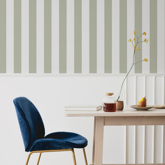 Literary Stripes ~ The Alcott in Ferny Sage