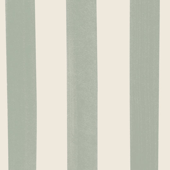 Watercolour Stripes Large - Sage & Cream