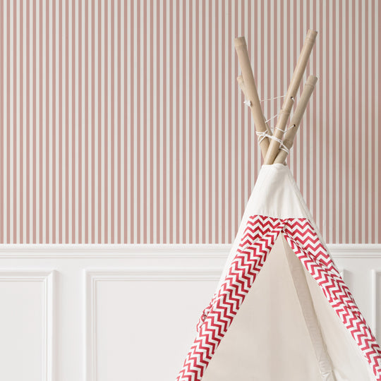 Literary Stripes ~ The Shelley in Carnation Pink