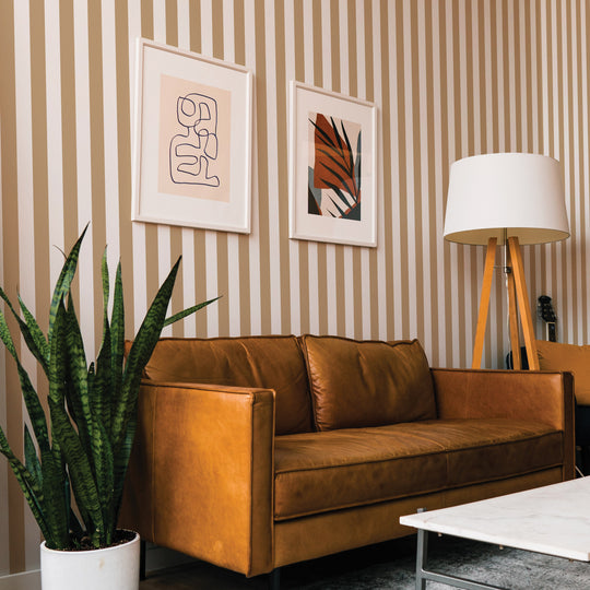 Literary Stripes ~ The Alcott in Warm Toffee