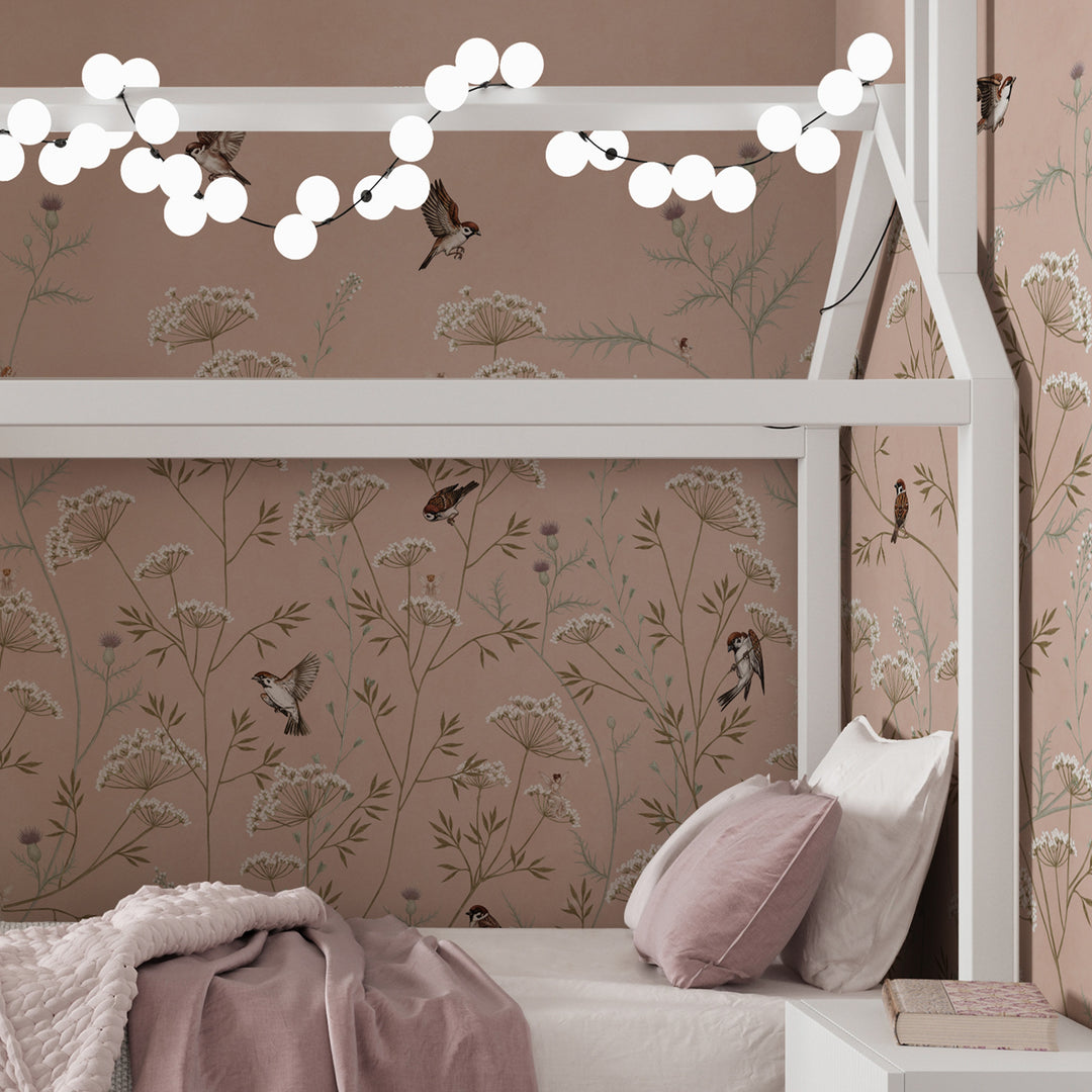 Whispering Thistle on Blush - Softer Tones and Fairies
