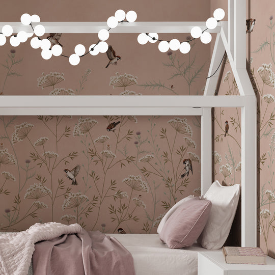 Whispering Thistle on Blush - Softer Tones and Fairies