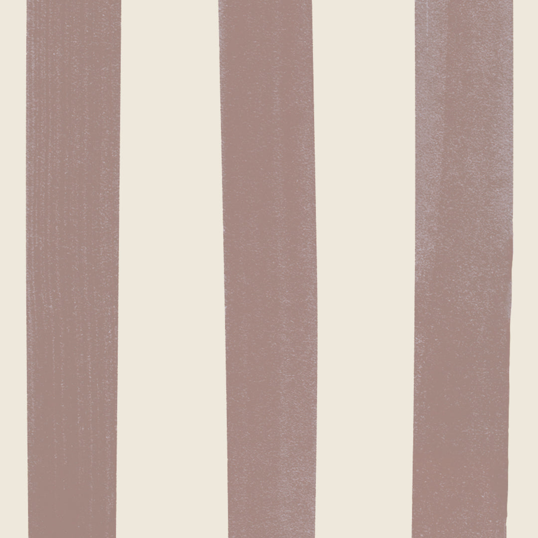 Watercolour Stripes Large - Chocolate & Cream