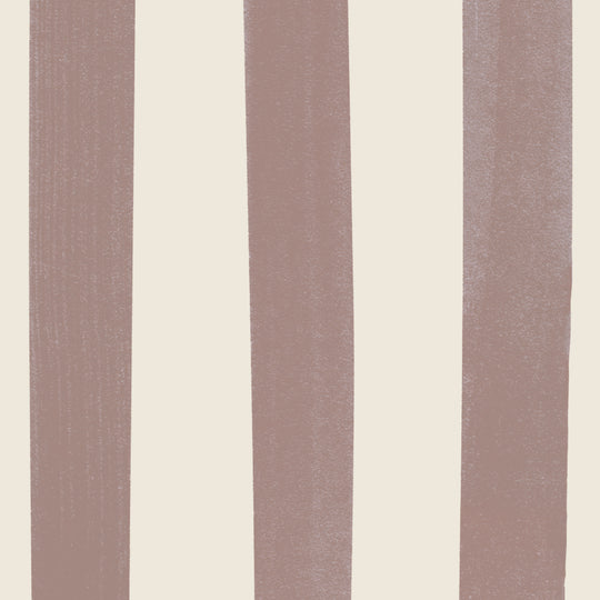 Watercolour Stripes Large - Chocolate & Cream
