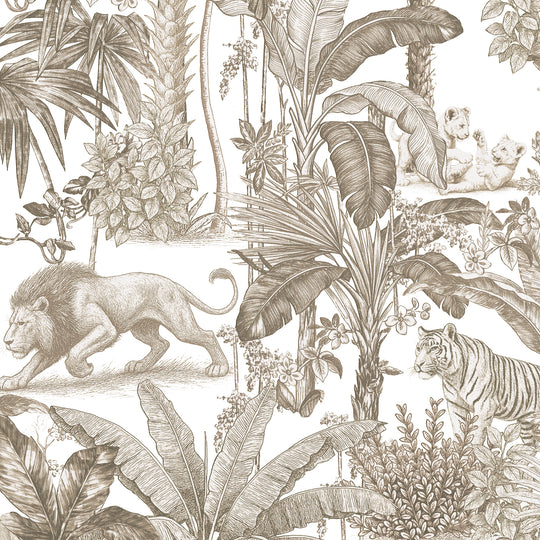 Jungle - Colonial Cats in Sepia