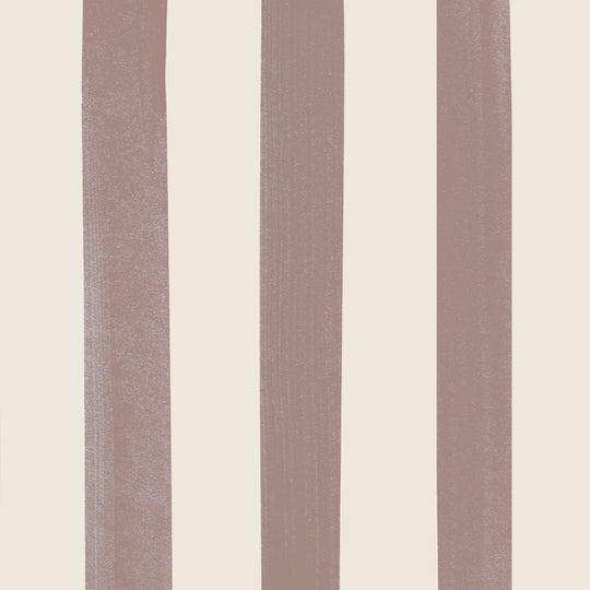 Watercolour Stripes - Chocolate & Cream