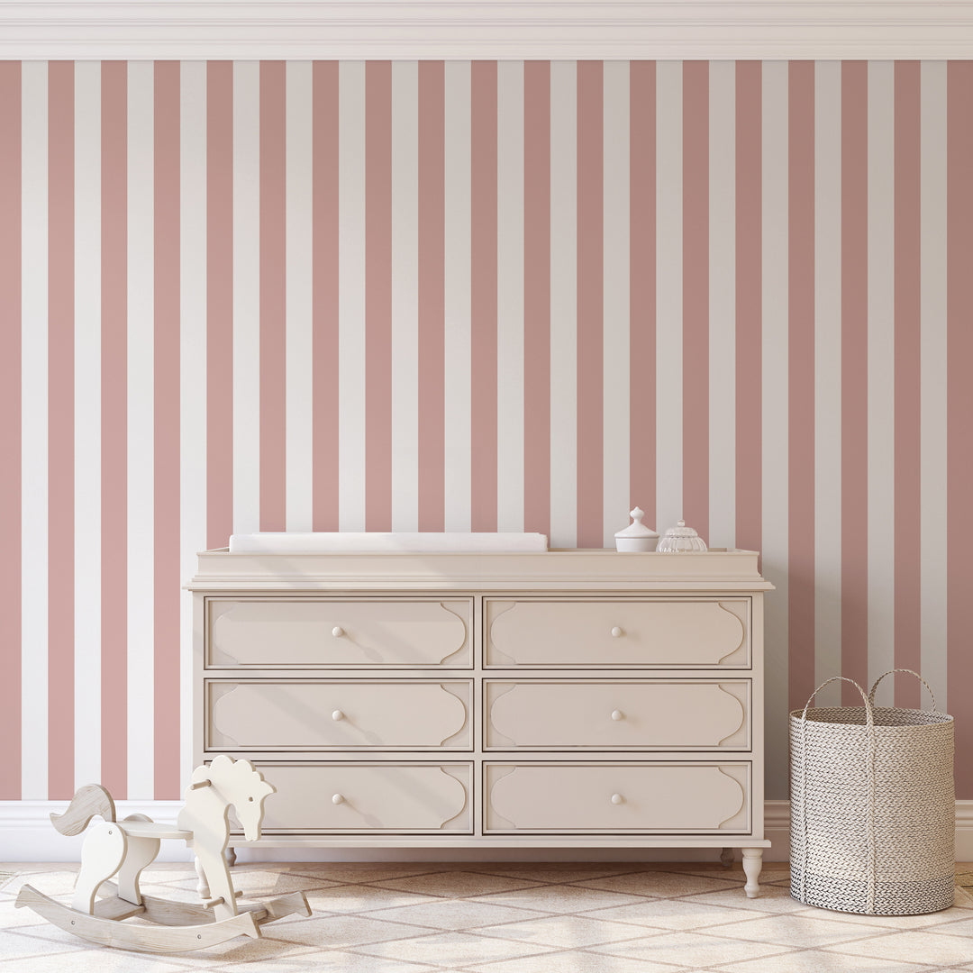 Literary Stripes ~ The Alcott in Carnation Pink