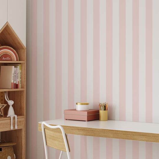 Literary Stripes ~ The Alcott in Pastel Pink