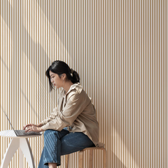 Literary Stripes ~ The Shelley in Warm Toffee