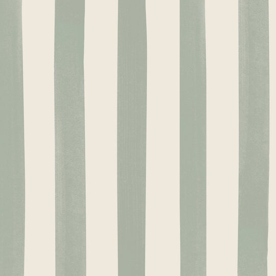 Watercolour Stripes Large - Sage & Cream