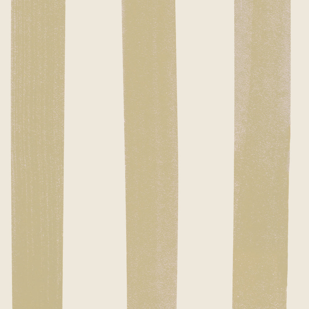 Watercolour Stripes Large - Mustard & Cream