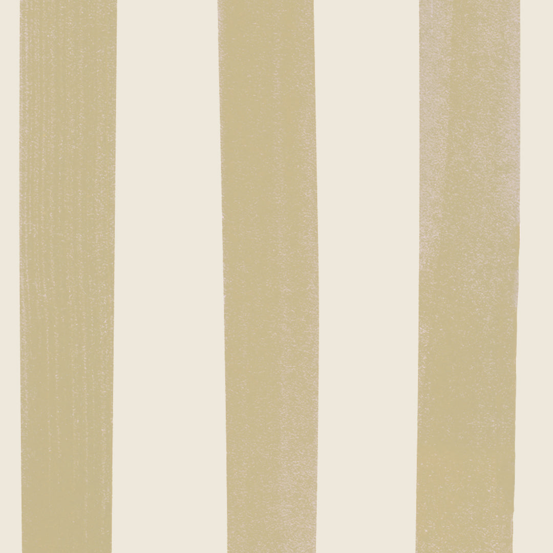 Watercolour Stripes Large - Mustard & Cream