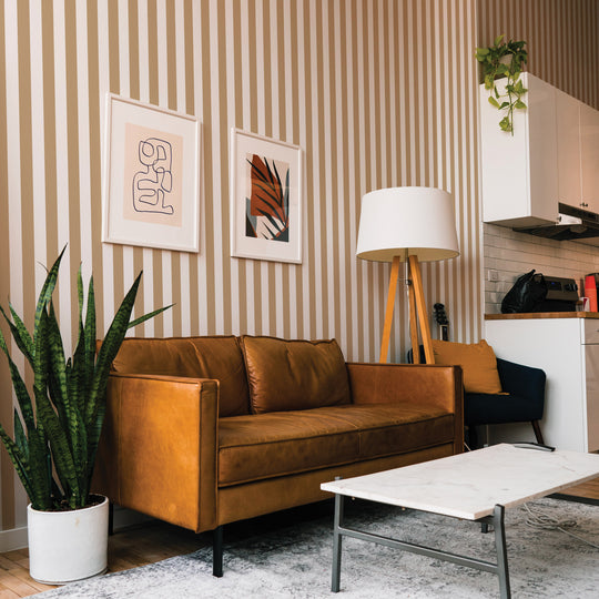 Literary Stripes ~ The Alcott in Warm Toffee