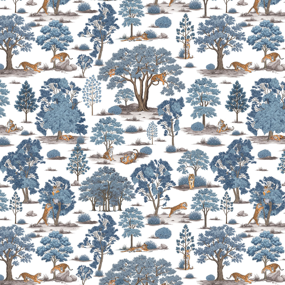 Tiger In The Woods - Blue
