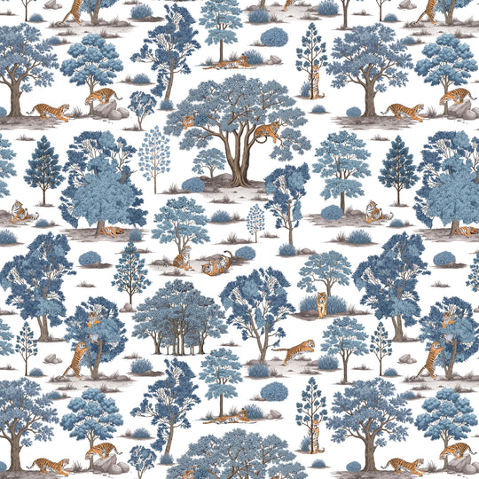 Tiger In The Woods - Blue