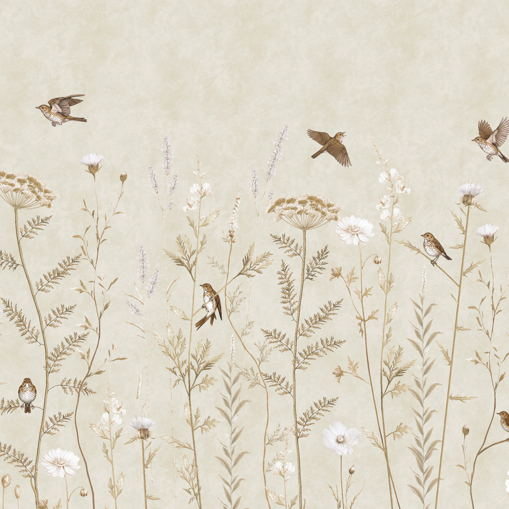 Whimsical Garden in Gold