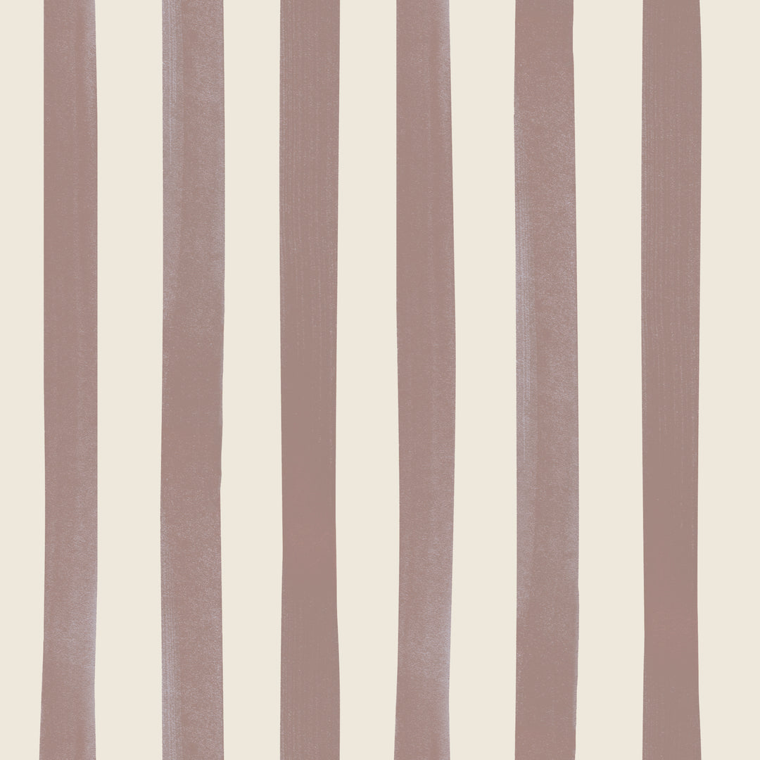 Watercolour Stripes Large - Chocolate & Cream