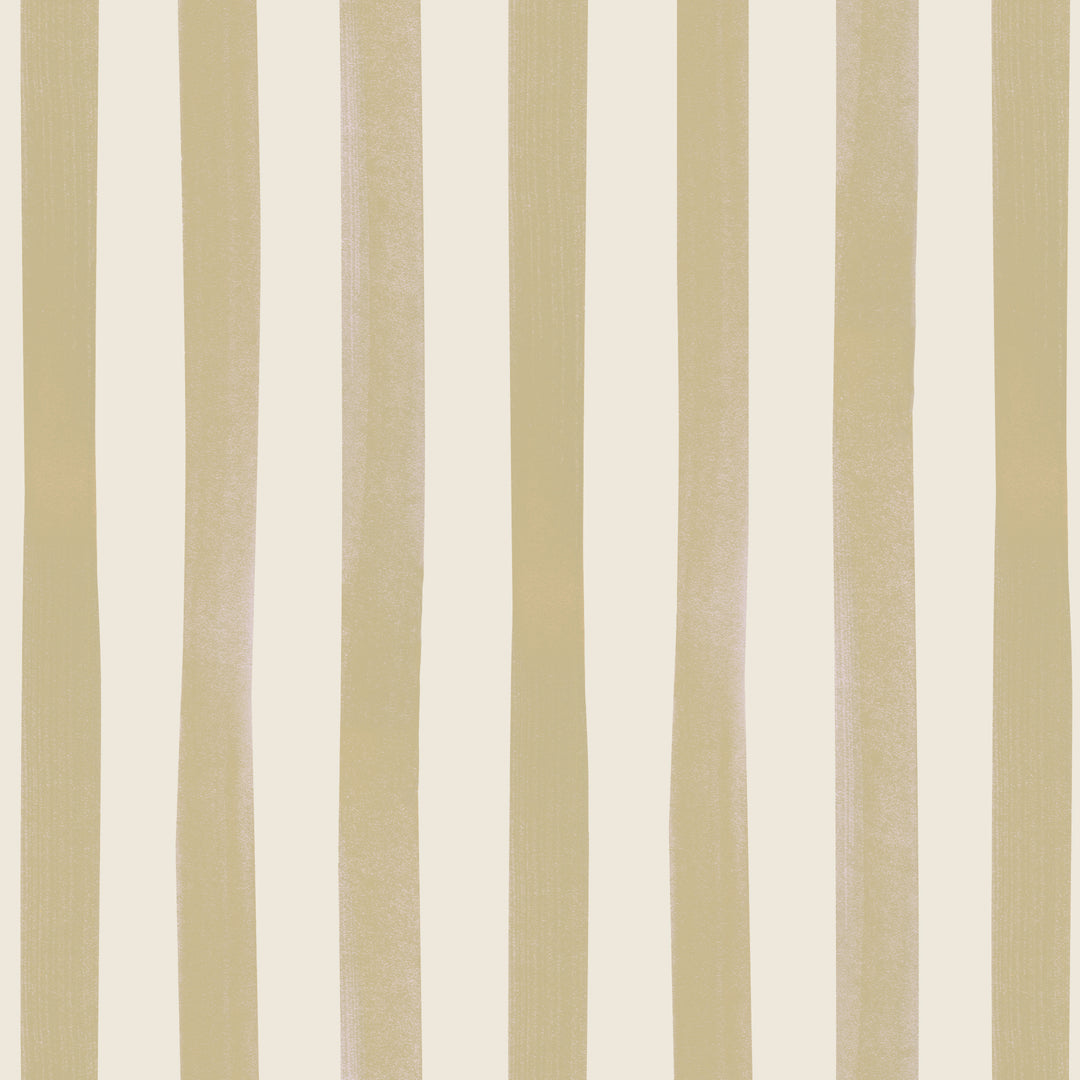 Watercolour Stripes Large - Mustard & Cream