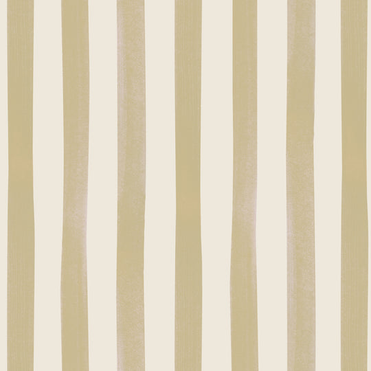Watercolour Stripes Large - Mustard & Cream