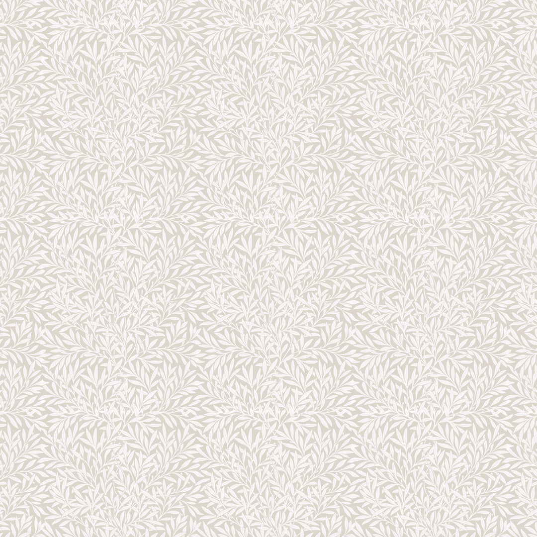 White Lily Leaves on Beige