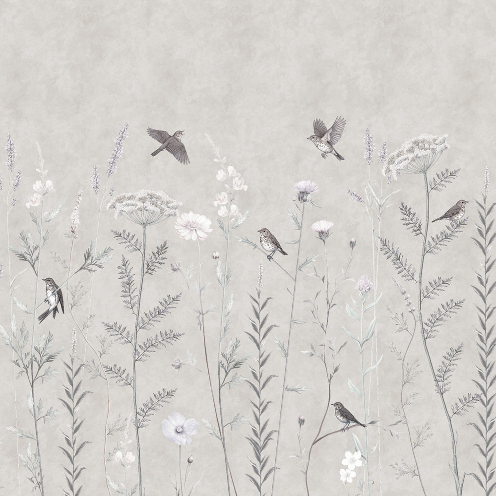 Whimsical Garden in Silver