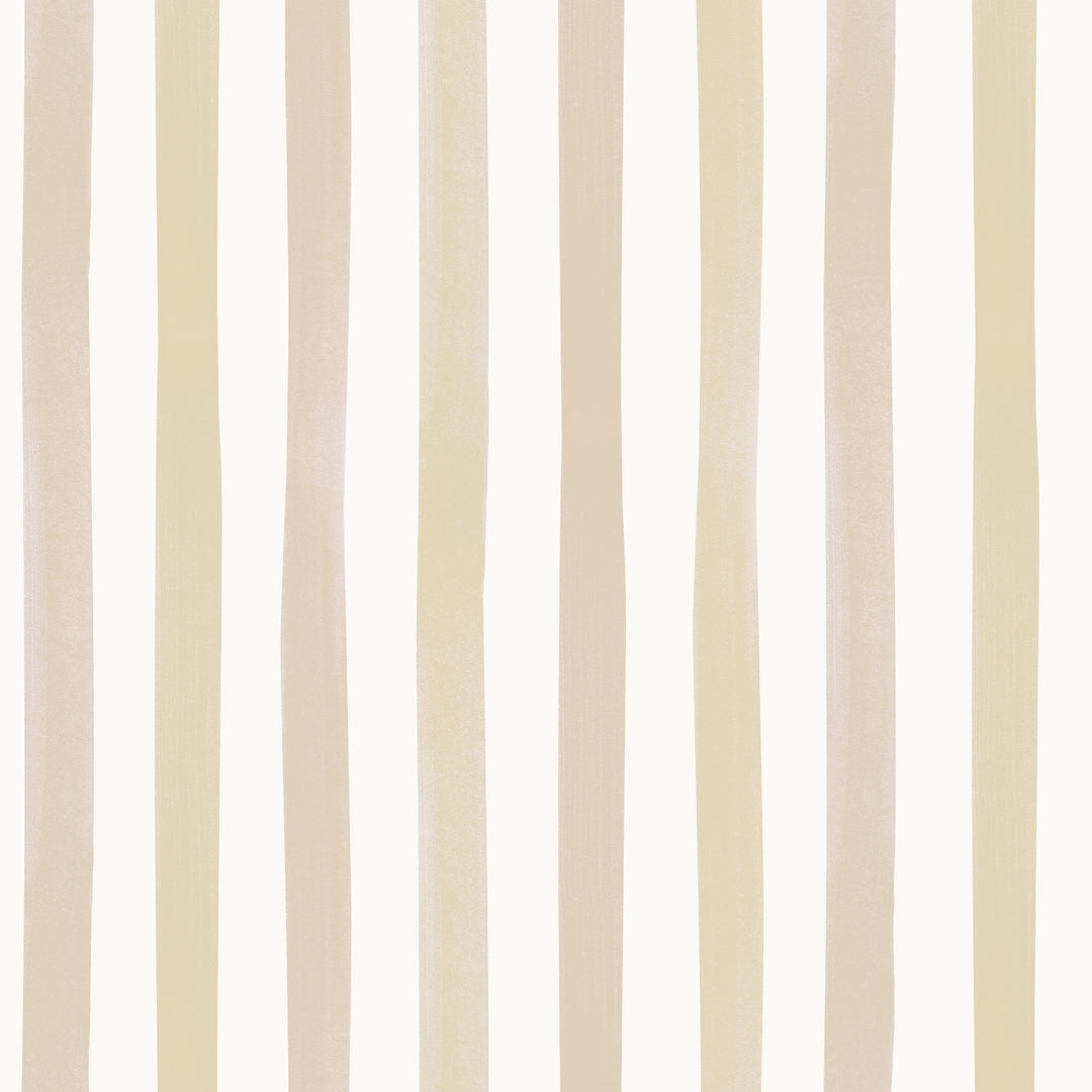 Watercolour Stripes Large - Fawn & Mustard