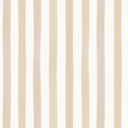 Watercolour Stripes Large - Fawn & Mustard
