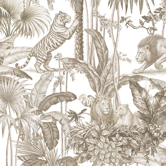 Jungle - Colonial Cats in Sepia