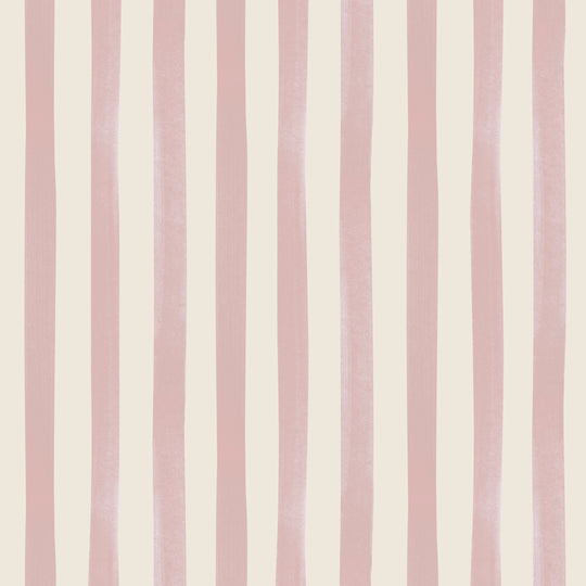 Watercolour Stripes - Candy & Cream