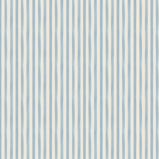 Watercolour Stripes - Powder Blue & Cream