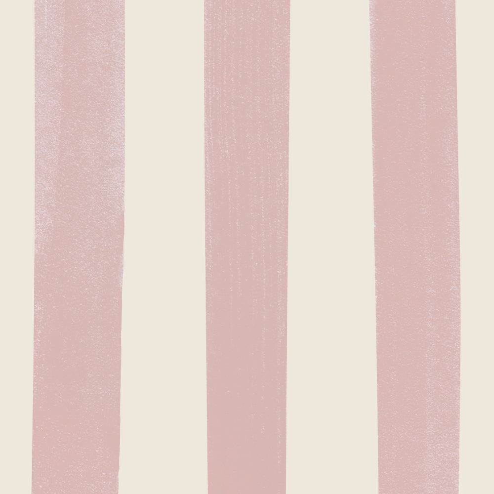 Watercolour Stripes Large - Candy & Cream