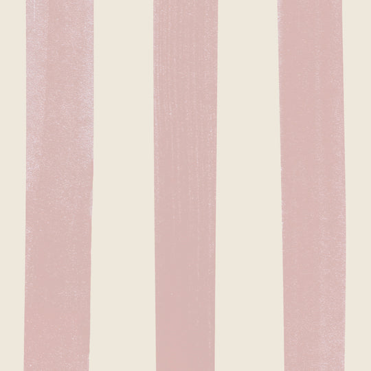 Watercolour Stripes Large - Candy & Cream