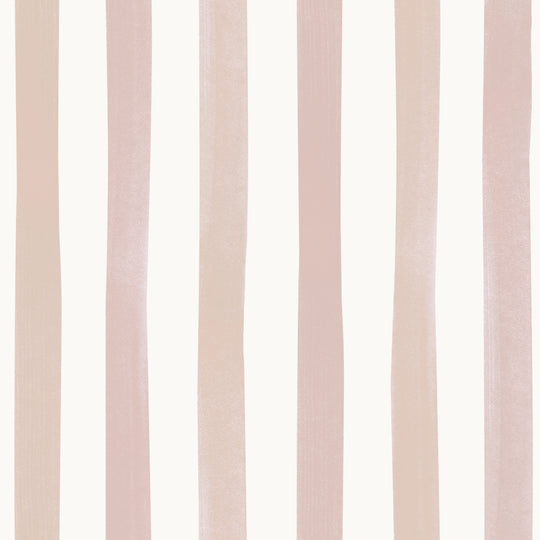 Watercolour Stripes Large - Rose & Blush