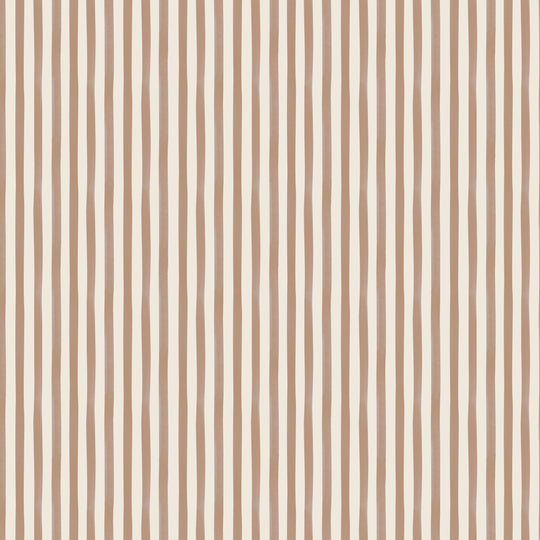 Watercolour Stripes - Terracotta & Cream