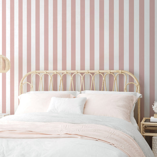 Literary Stripes ~ The Alcott in Carnation Pink