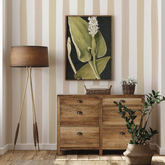 Watercolour Stripes Large - Fawn & Mustard