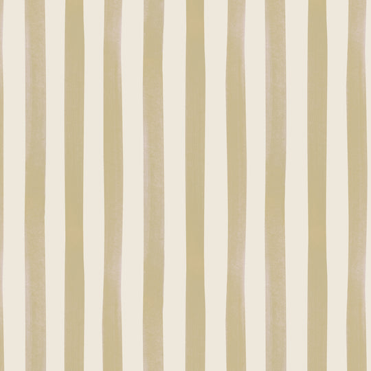 Watercolour Stripes - Mustard & Cream
