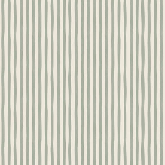 Watercolour Stripes - Sage & Cream