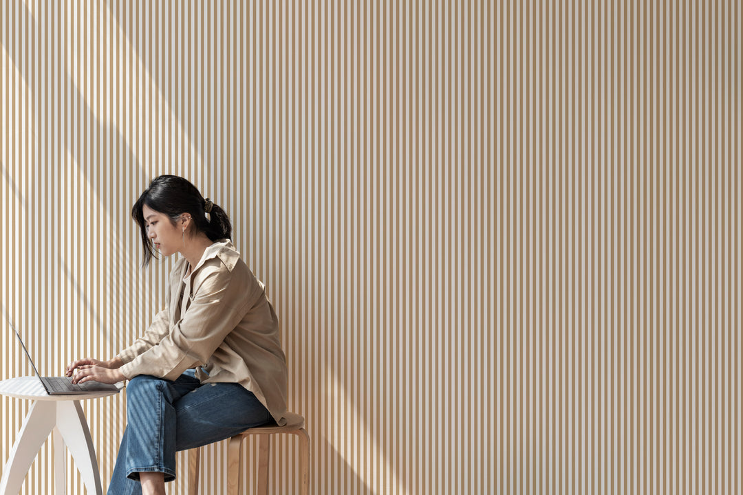 Literary Stripes ~ The Shelley in Warm Toffee