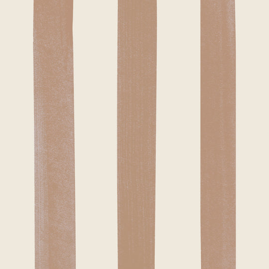 Watercolour Stripes - Terracotta & Cream