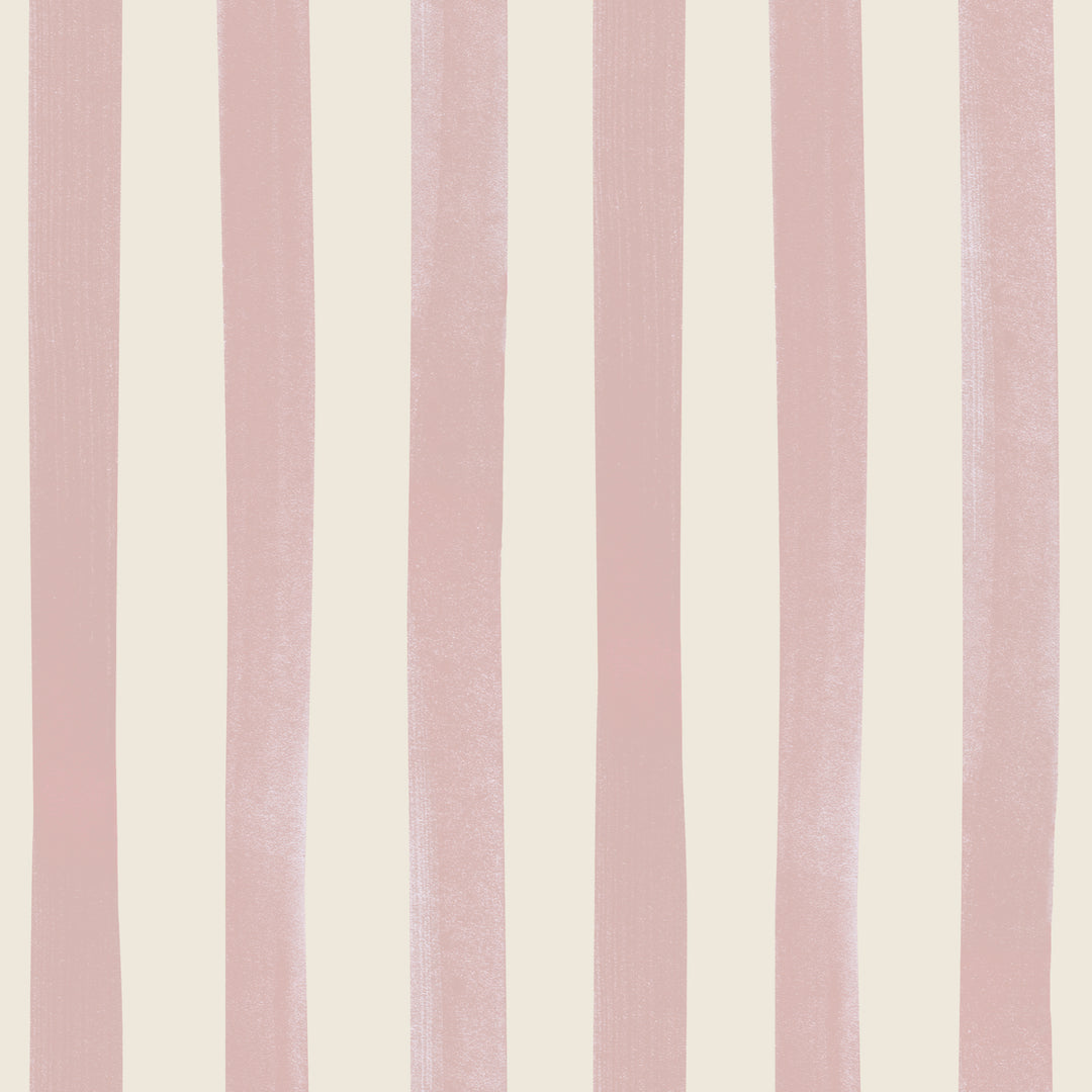 Watercolour Stripes Large - Candy & Cream